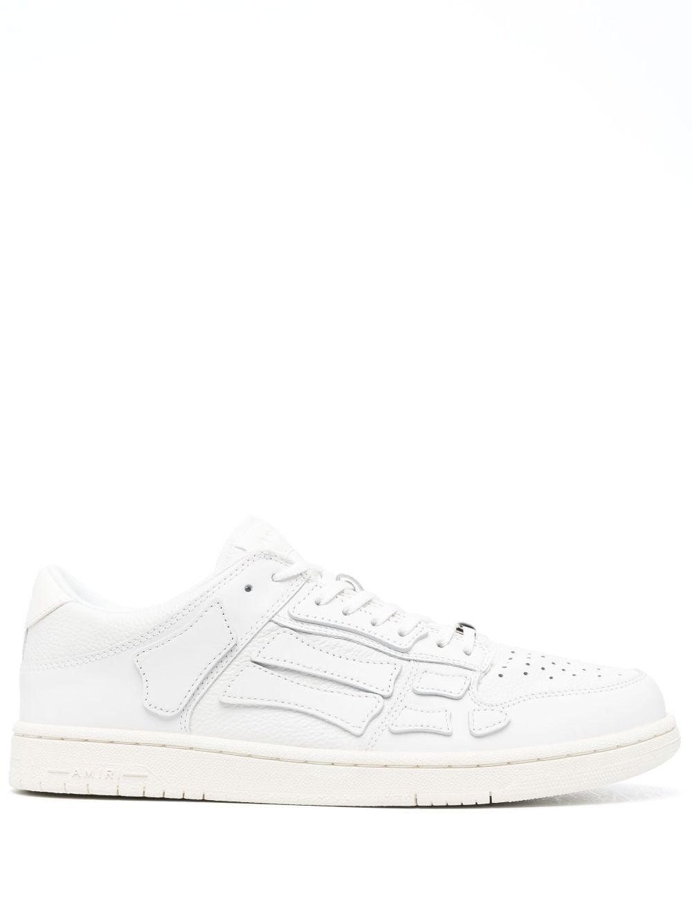 Skel-top leather low-top sneakers