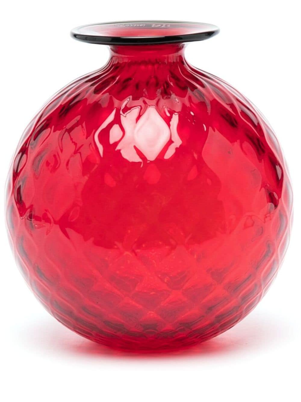 Shop Venini Monofiore Glass Vase In Red