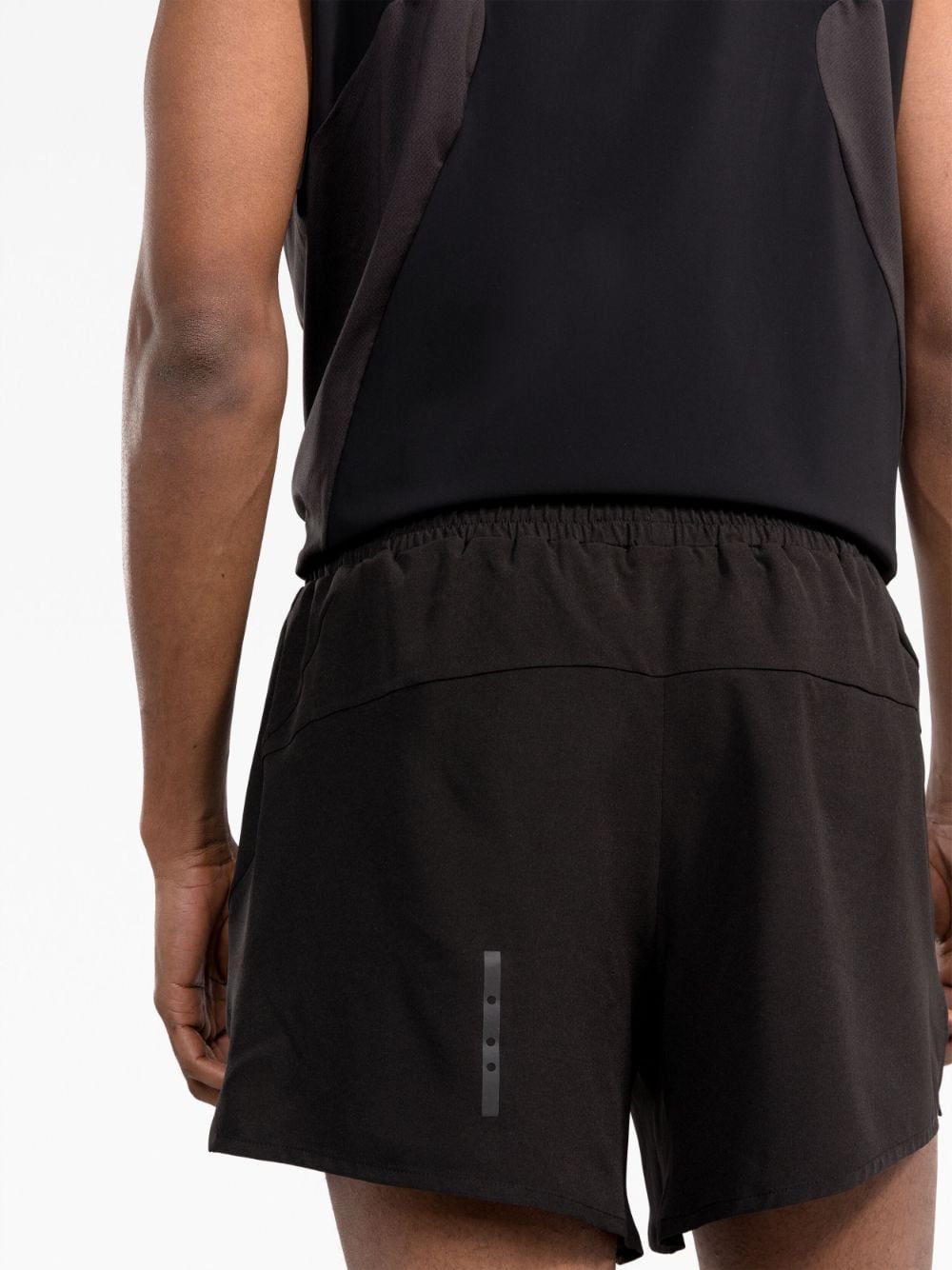 Shop There Was One Elasticated-waist Running Shorts In Black