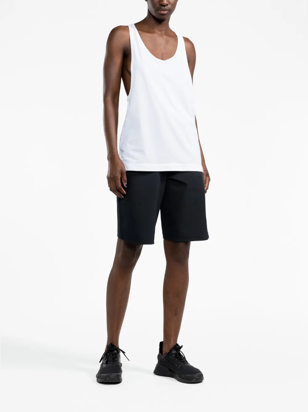 Shop There Was One Drop-armhole Racerback Tank Top In White