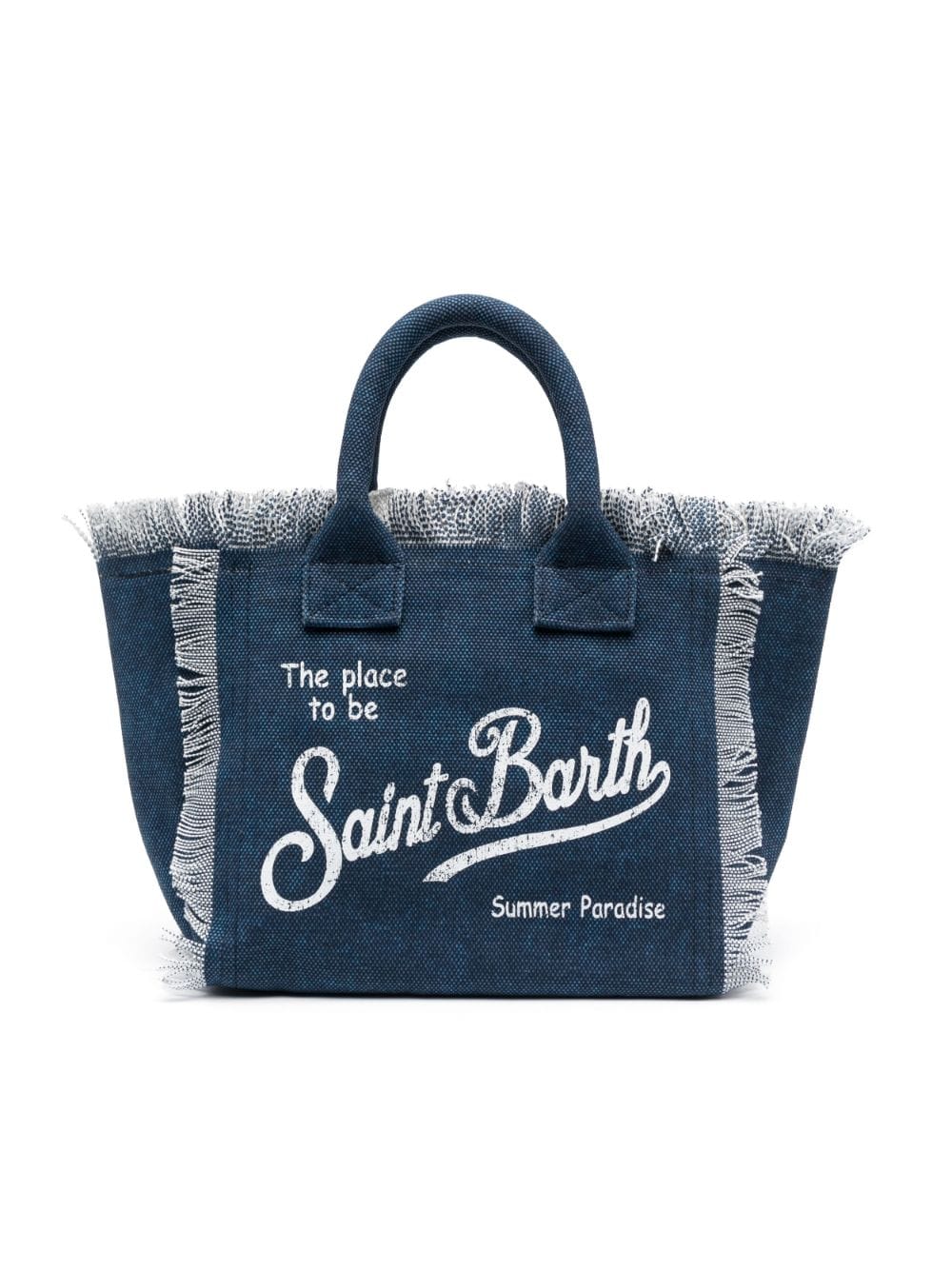 Shop Mc2 Saint Barth Colette Cotton Bag In Blue