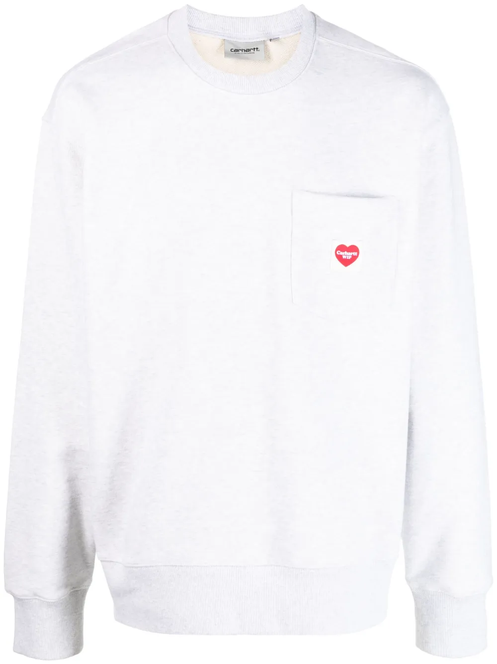 CARHARTT LOGO-PATCH COTTON-BLEND SWEATSHIRT