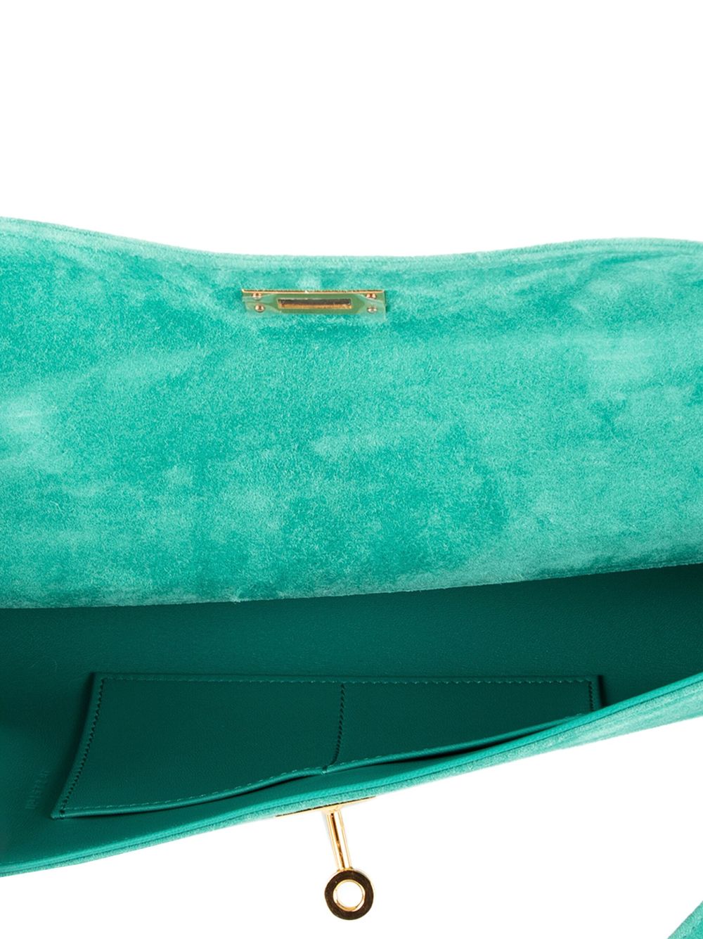 Hermès preowned Kelly Cut Suede Clutch Bag Farfetch