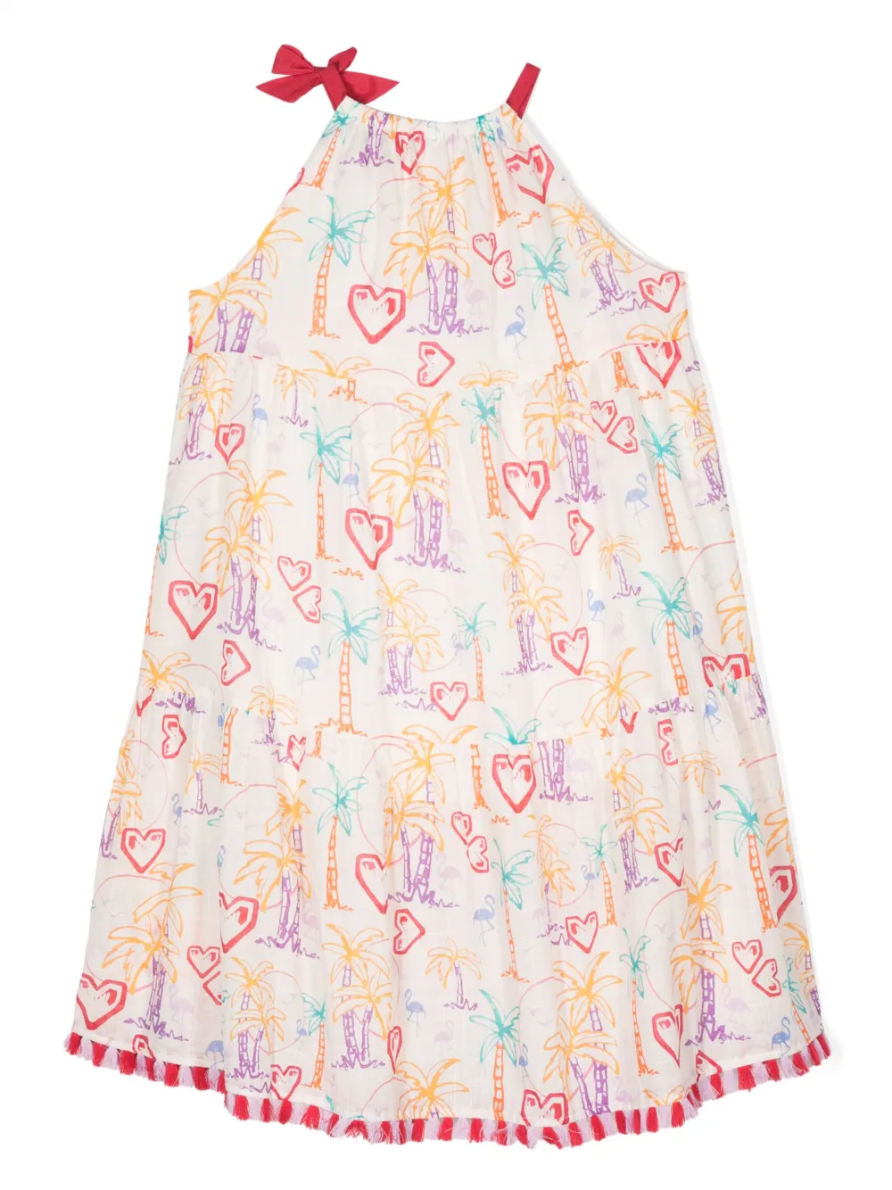 ZIMMERMANN Kids Ginger halterneck dress - Beige