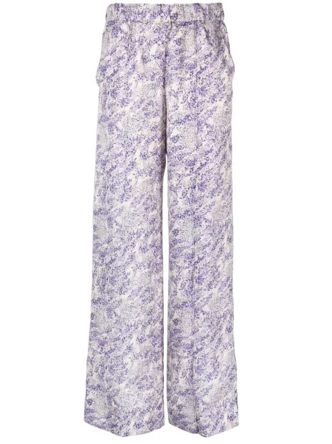 Jil Sander - floral-print wide-leg trousers