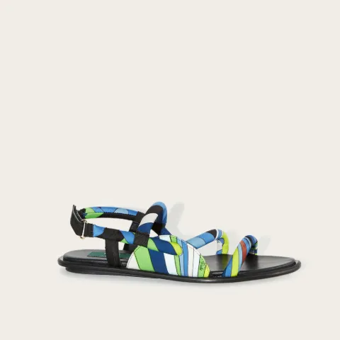 Lee Iride-Print Padded Sandals 