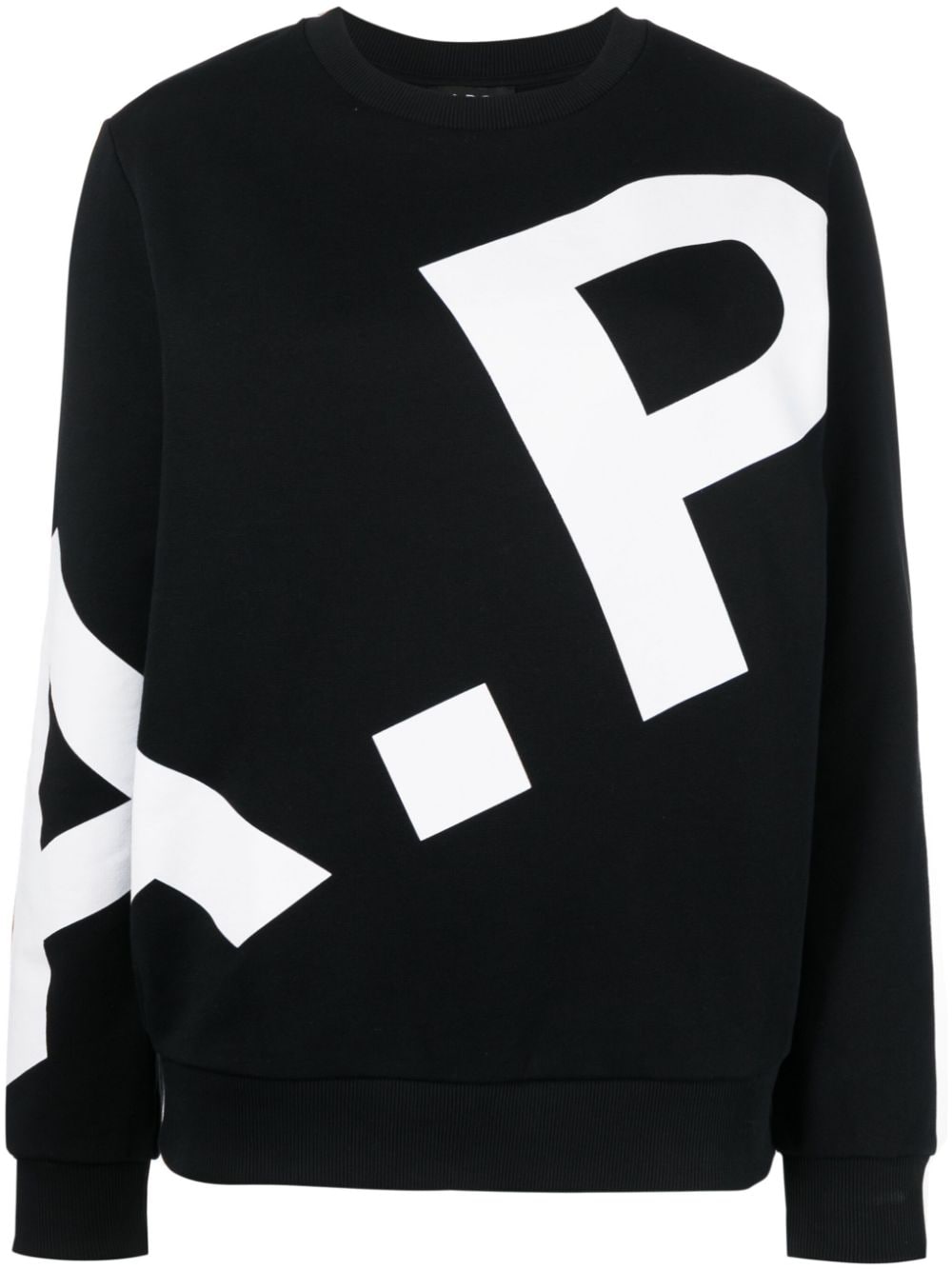 Apc Logo-print Sweatshirt In Black