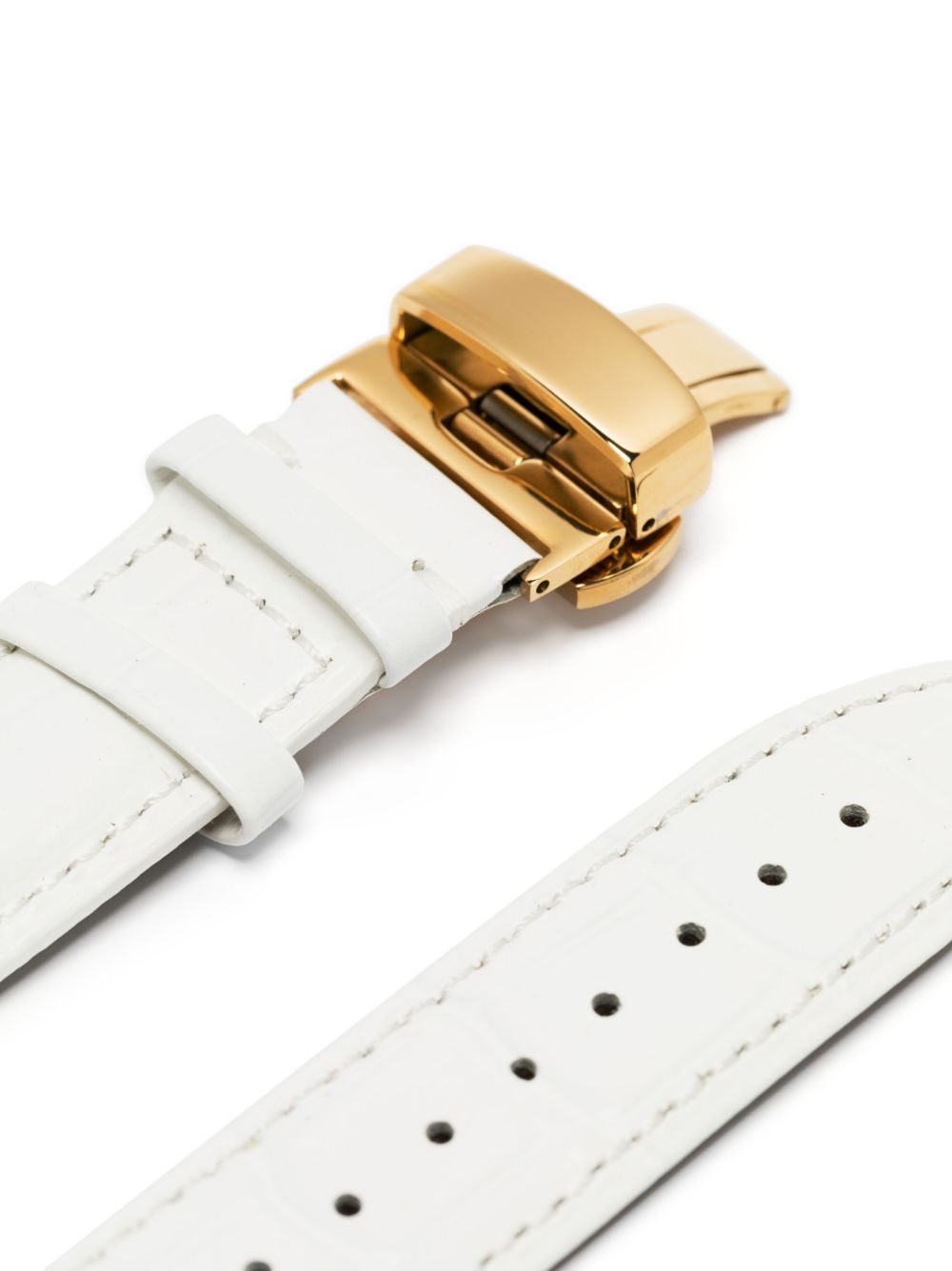 Loulou x Velante leather watch strap - Wit