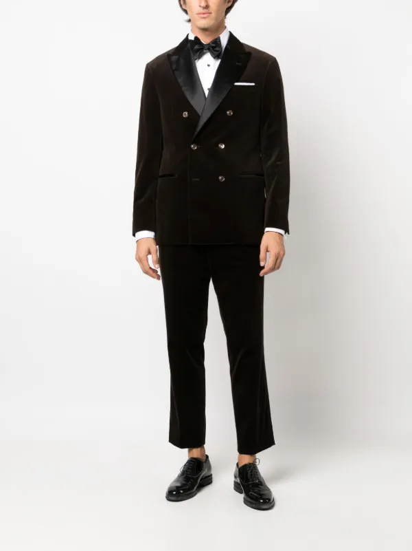 Velvet double new arrivals breasted tuxedo