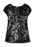 Chiara Ferragni Kids sequin-embellished T-shirt dress - Black