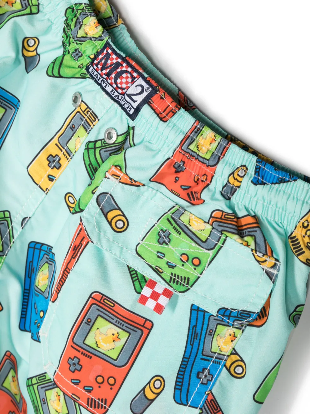 MC2 Saint Barth Kids Zwembroek met print - Groen