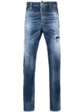DSQUARED2 slim-fit distressed-finish jeans - Blue