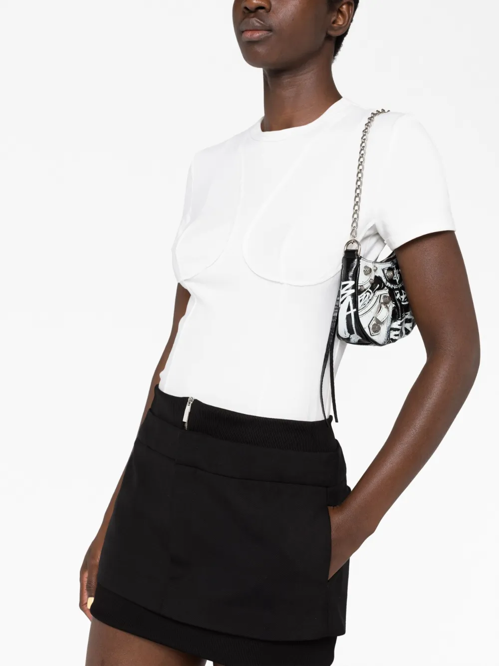 Off-white Mini Skirt In Black