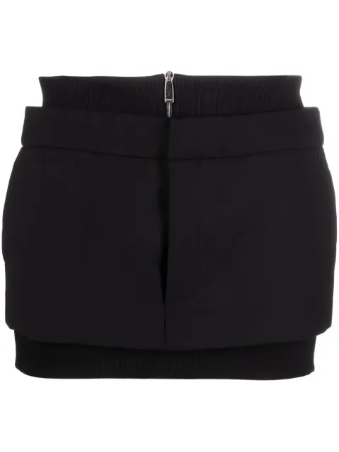 Off-White ribbed-band miniskirt