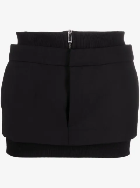 Off-White ribbed-band miniskirt
