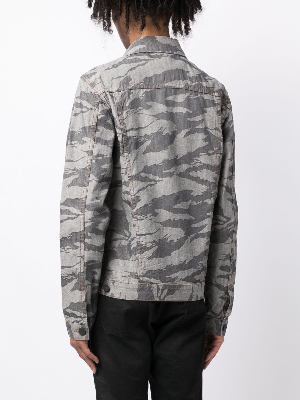 Shop Private Stock The Delaroche Military Jacket In Grey