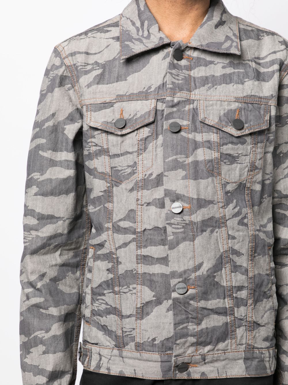 Shop Private Stock The Delaroche Military Jacket In Grey