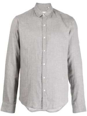 Winnie NY herringbone-pattern Mélange Shirt | Grey | FARFETCH ZA