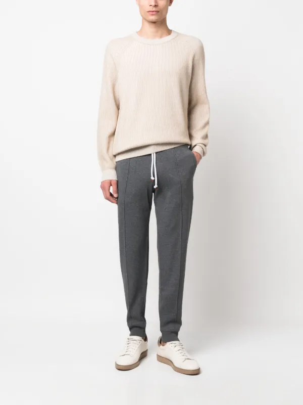 【★カジュアル★】Brunello Cucinelli ☆ トラックパンツ Brunello Cucinelli トラックパンツ | グレー | FARFETCH JP