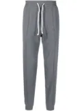 Brunello Cucinelli tapered cotton-blend track pants - Grey