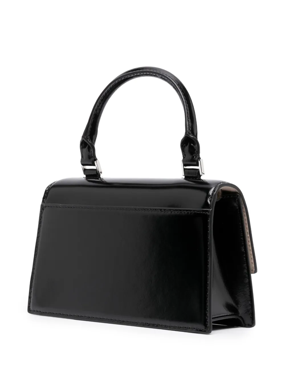 Tory Burch Mini Bon Bon Spazzolato Tote Bag | Black | FARFETCH UK