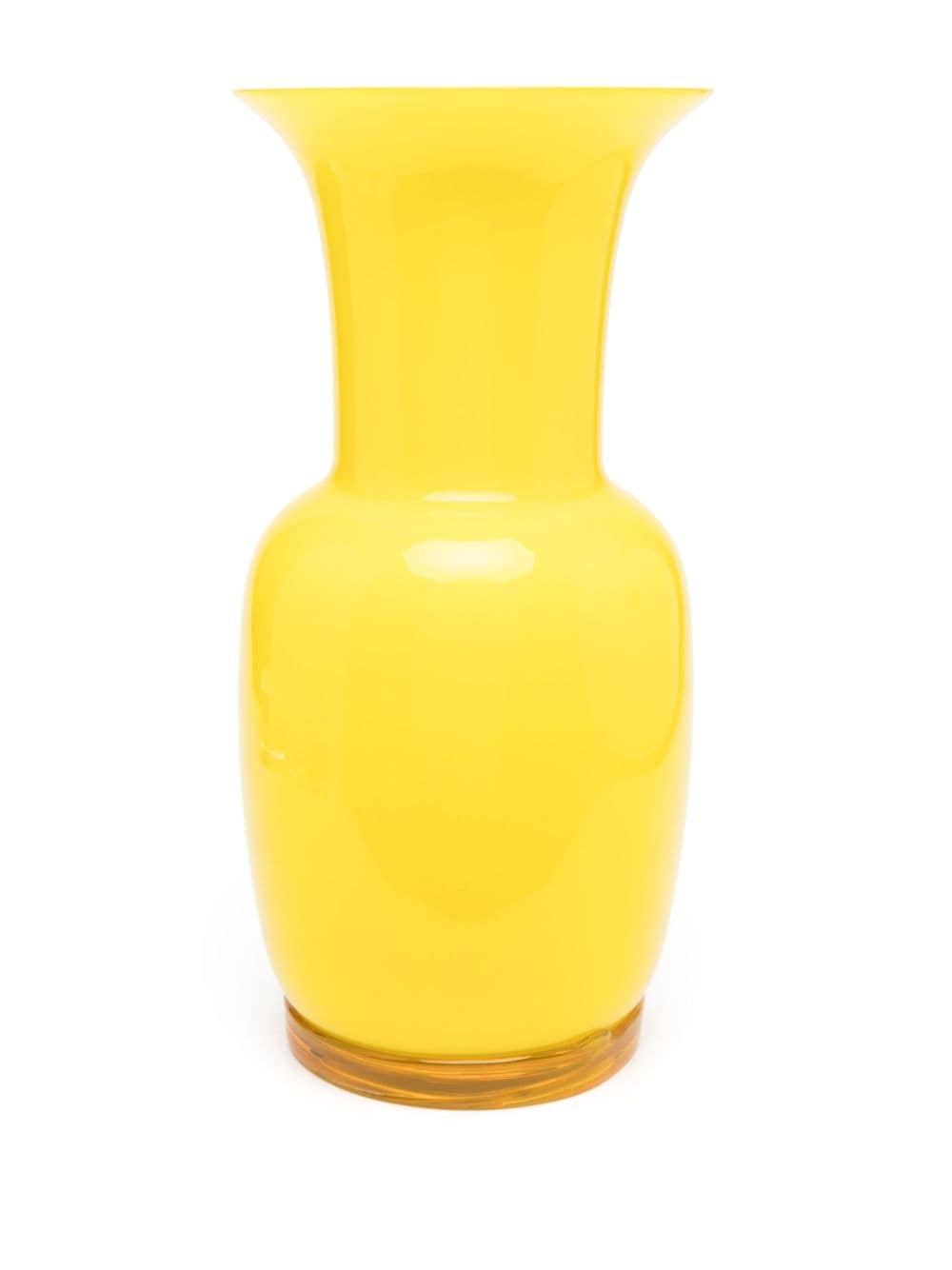 Shop Venini Opalino Porcelain Vase In Yellow