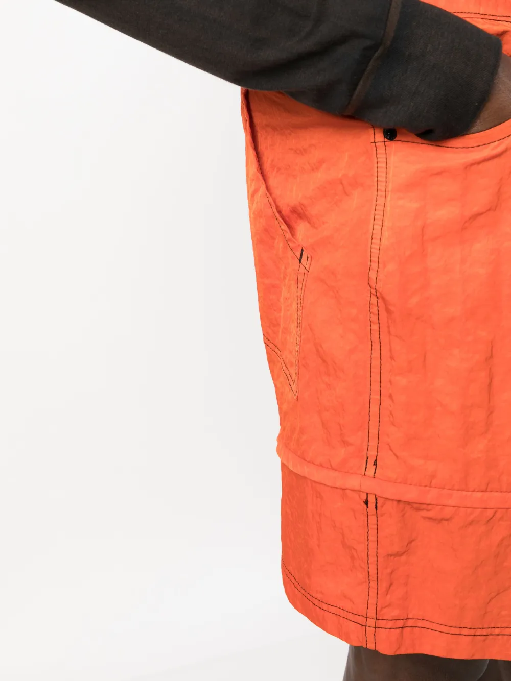 Eckhaus Latta コントラストステッチ ショートパンツ | レッド