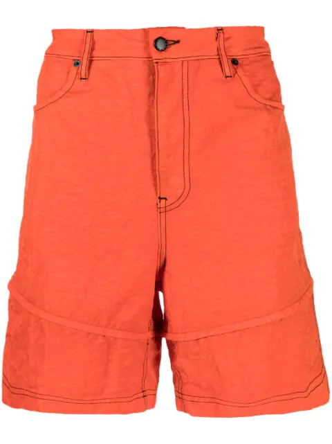 Eckhaus Latta contrast stitching bermuda shorts