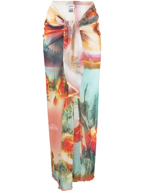 Jean Paul Gaultier The Scarf floral-print sarong