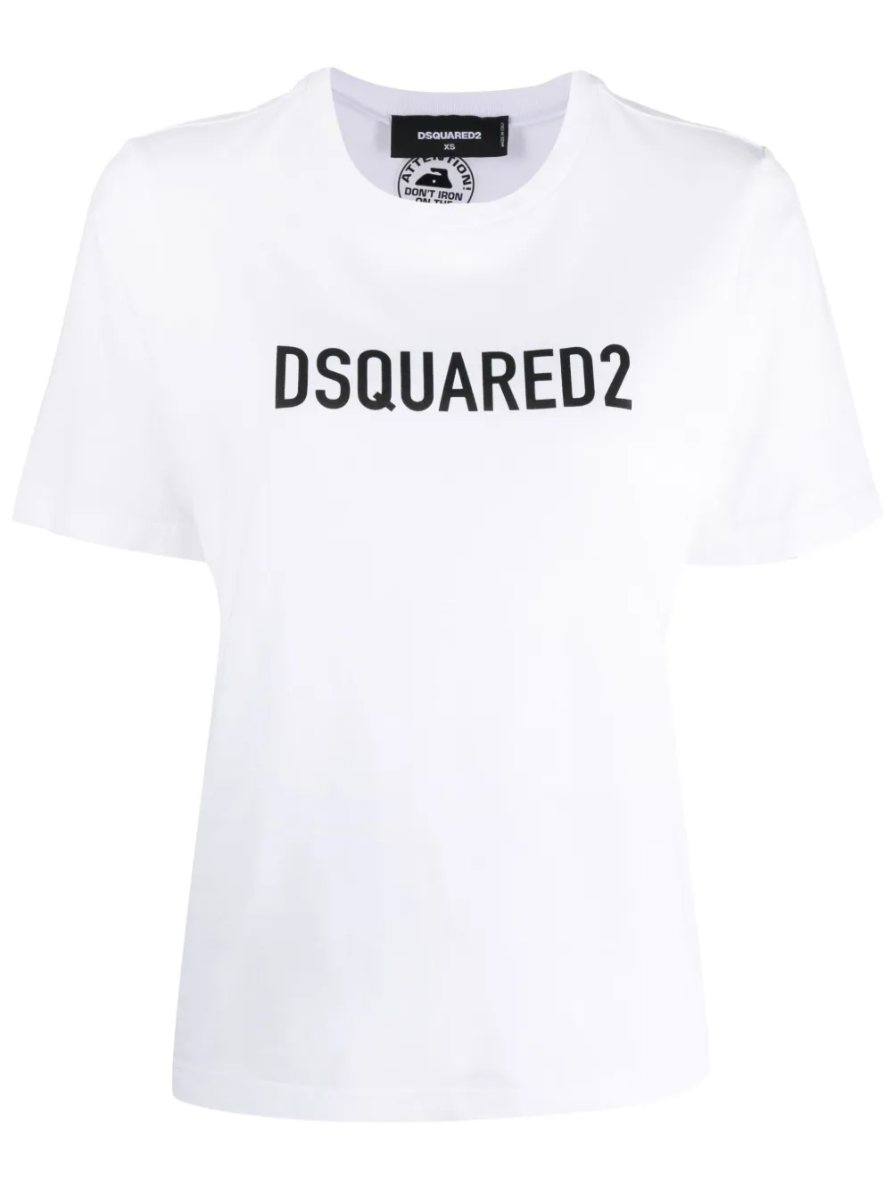 Shop Dsquared2 Logo-print Cotton T-shirt In Weiss