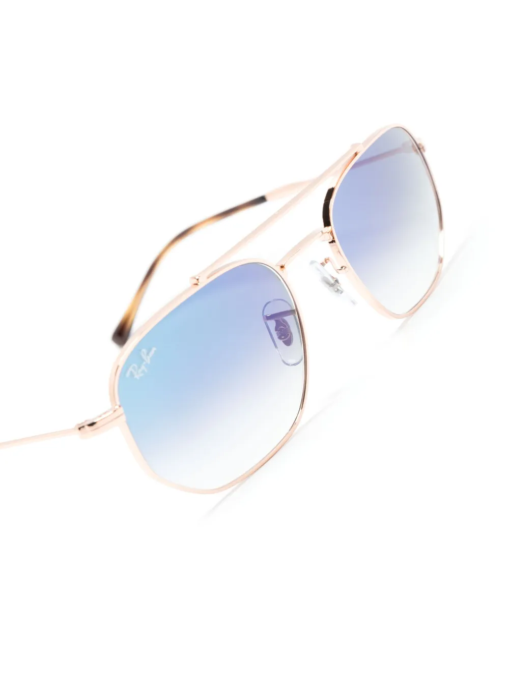 Ray Ban Rb3707 Geometric-frame Sunglasses In Pink