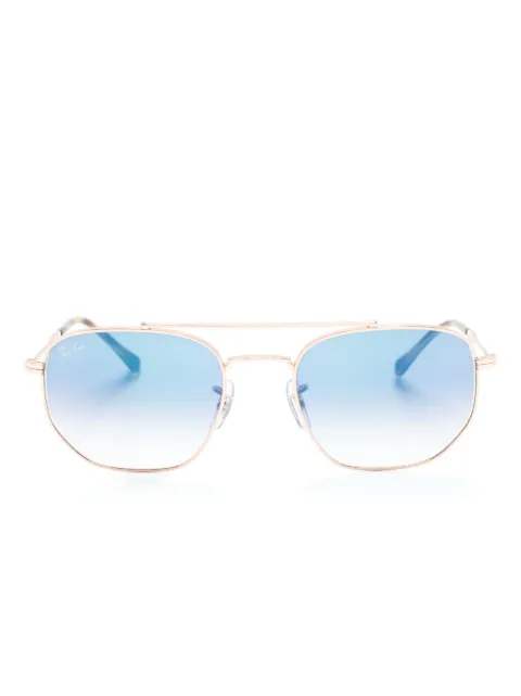 Ray-Ban lentes de sol RB3707 con armazón geométrica 