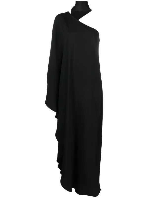 Taller Marmo Bolkan one-shoulder Maxi Dress Black FARFETCH IN