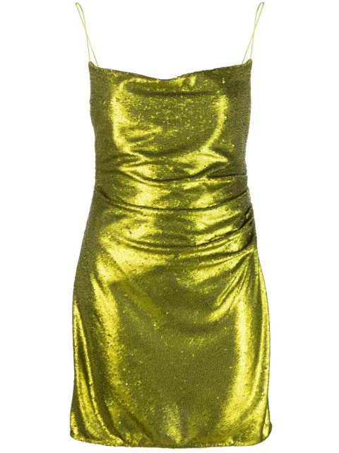 GAUGE81 sequinned draped minidress