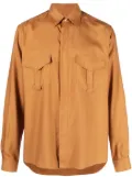 Bally pointed-collar silk shirt - Brown
