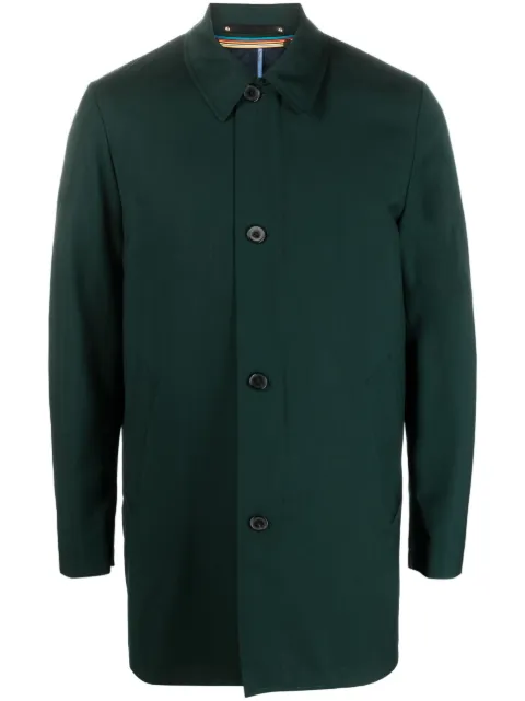Paul Smith button-fastening wool parka coat