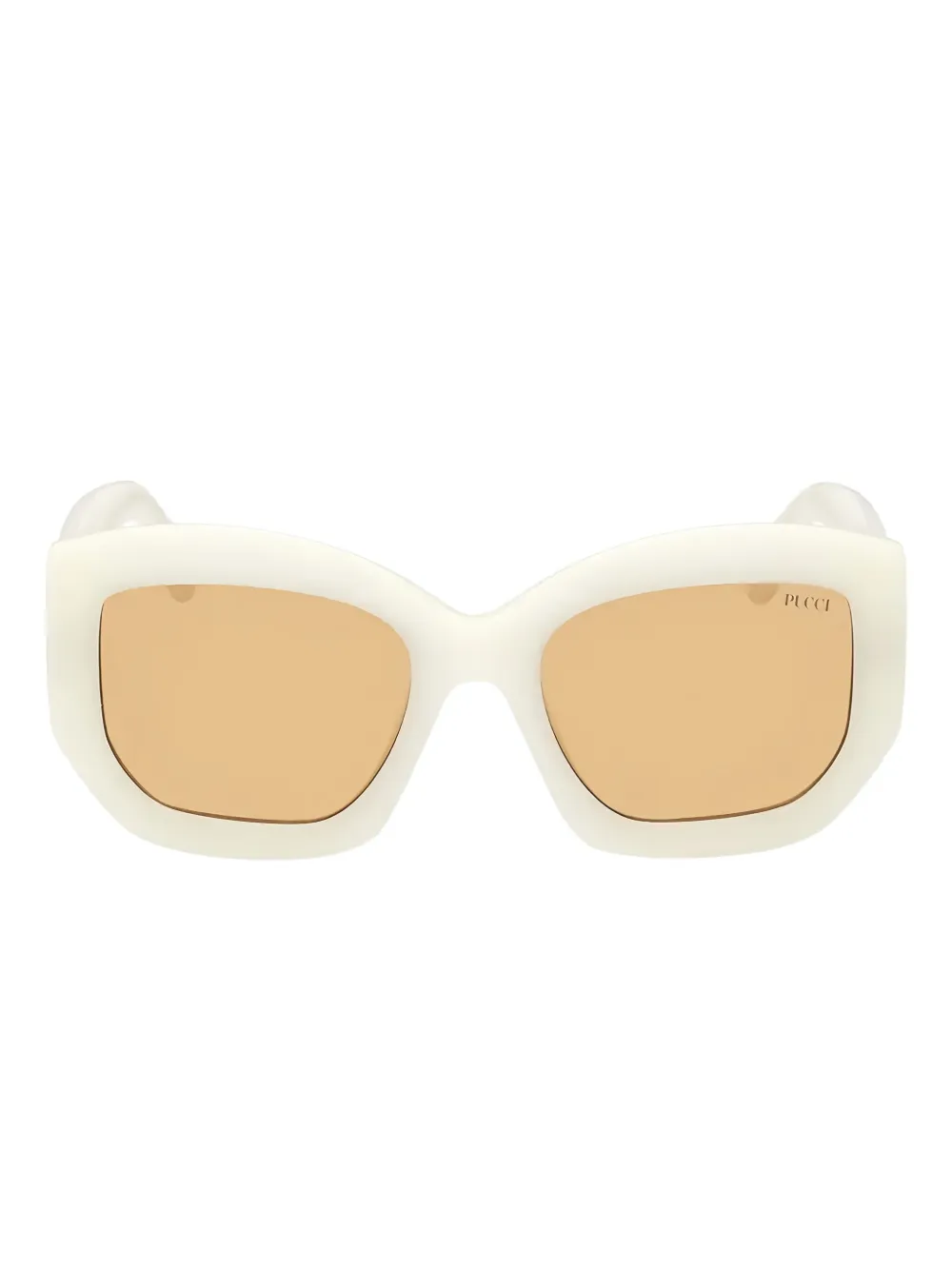 PUCCI geometric-frame sunglasses | White | Image 1