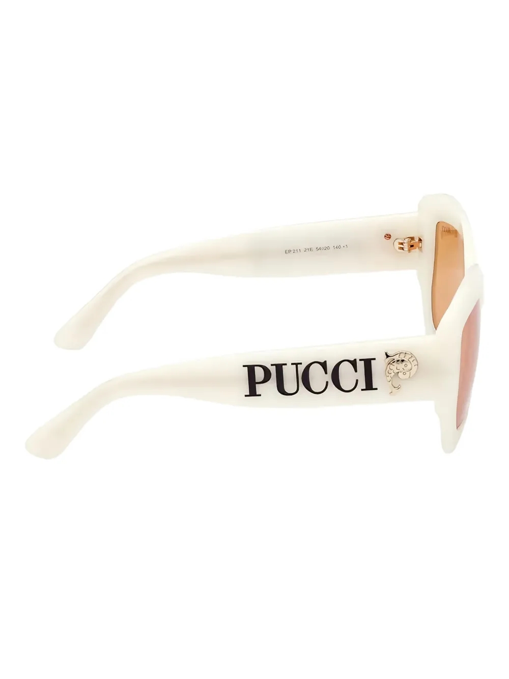 Pucci Geometric-frame Sunglasses In White
