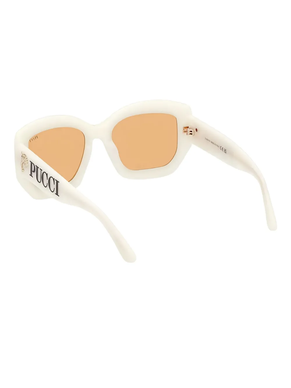 Pucci Geometric-frame Sunglasses In White