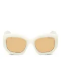 PUCCI geometric-frame sunglasses - White