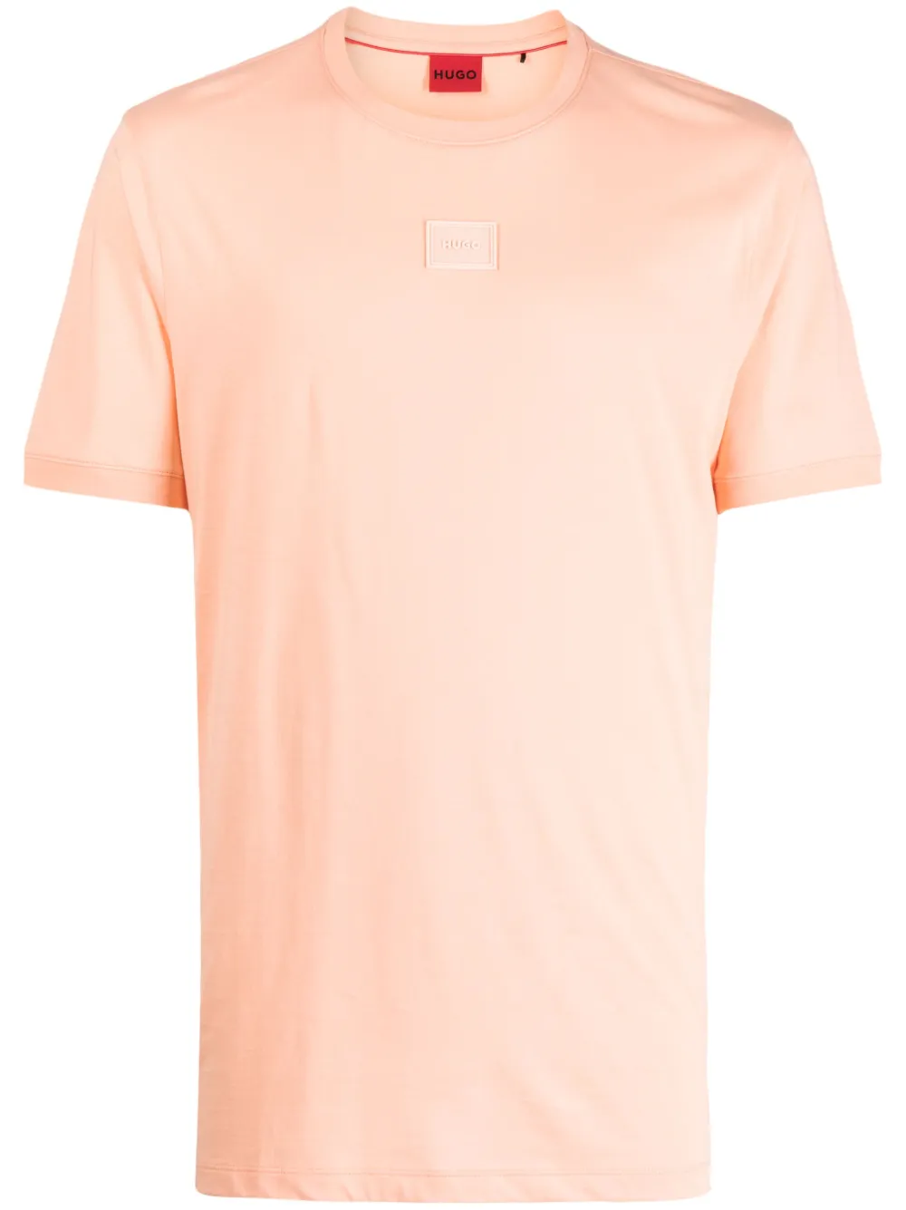 HUGO logo-patch cotton T-shirt