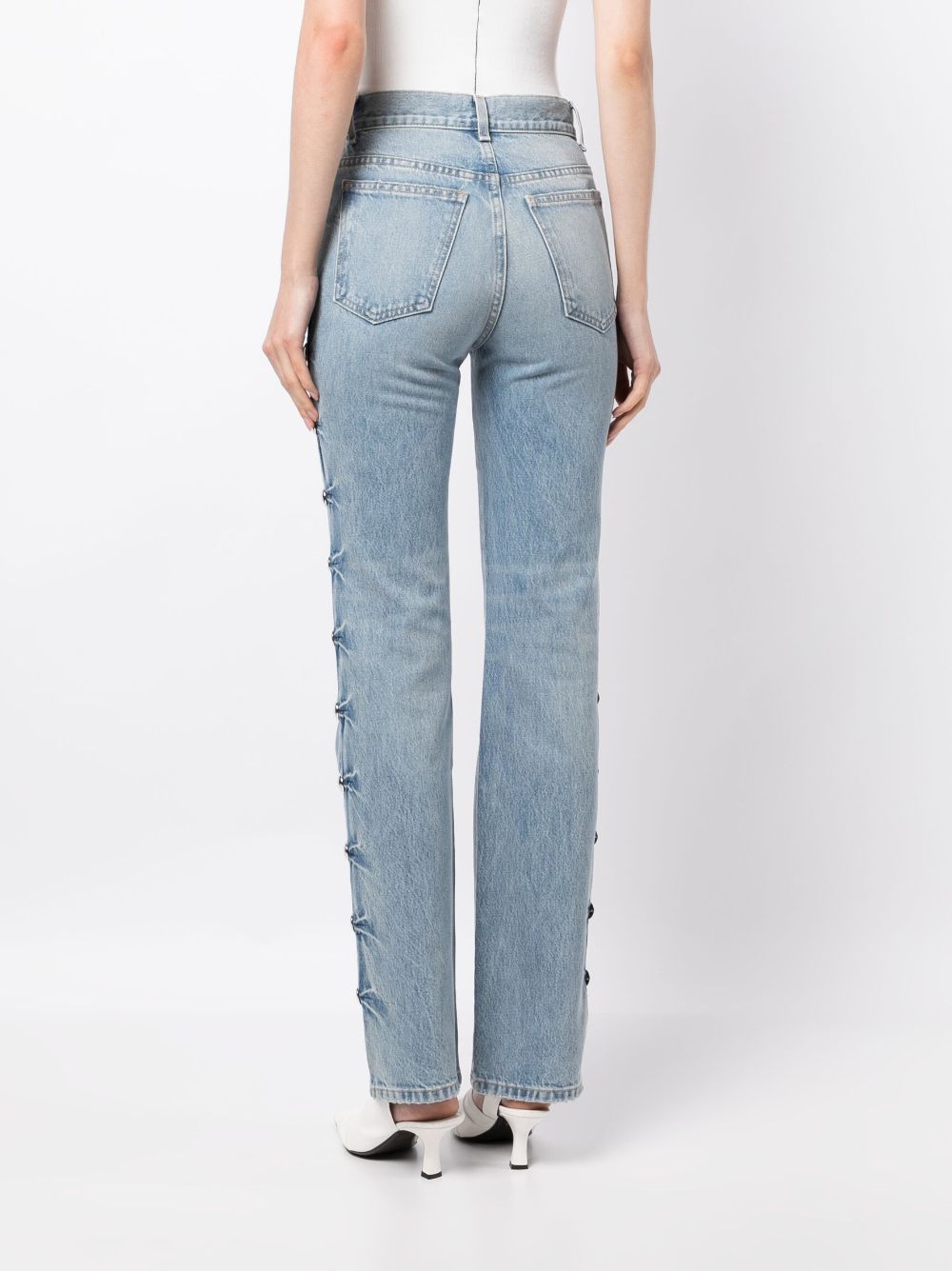 KHAITE Danielle Studded straight-leg Jeans - Farfetch