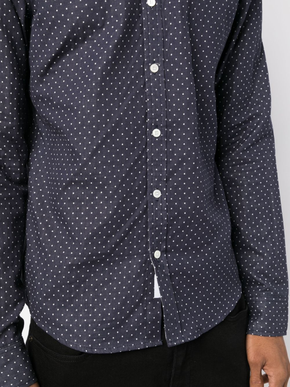 Shop Private Stock The Vital Polka-dot Print Shirt In Blue