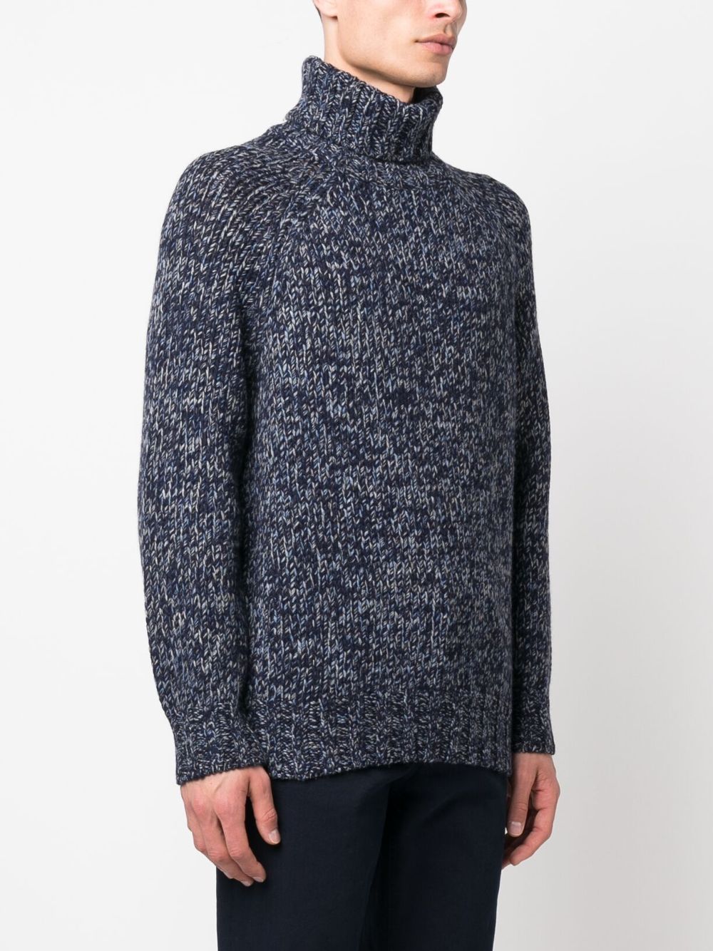 Brunello Cucinelli melange high-neck thick-knit jumper Men