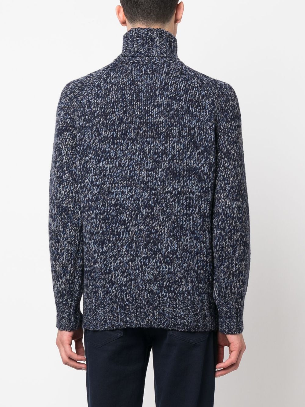 Brunello Cucinelli melange high-neck thick-knit jumper Men