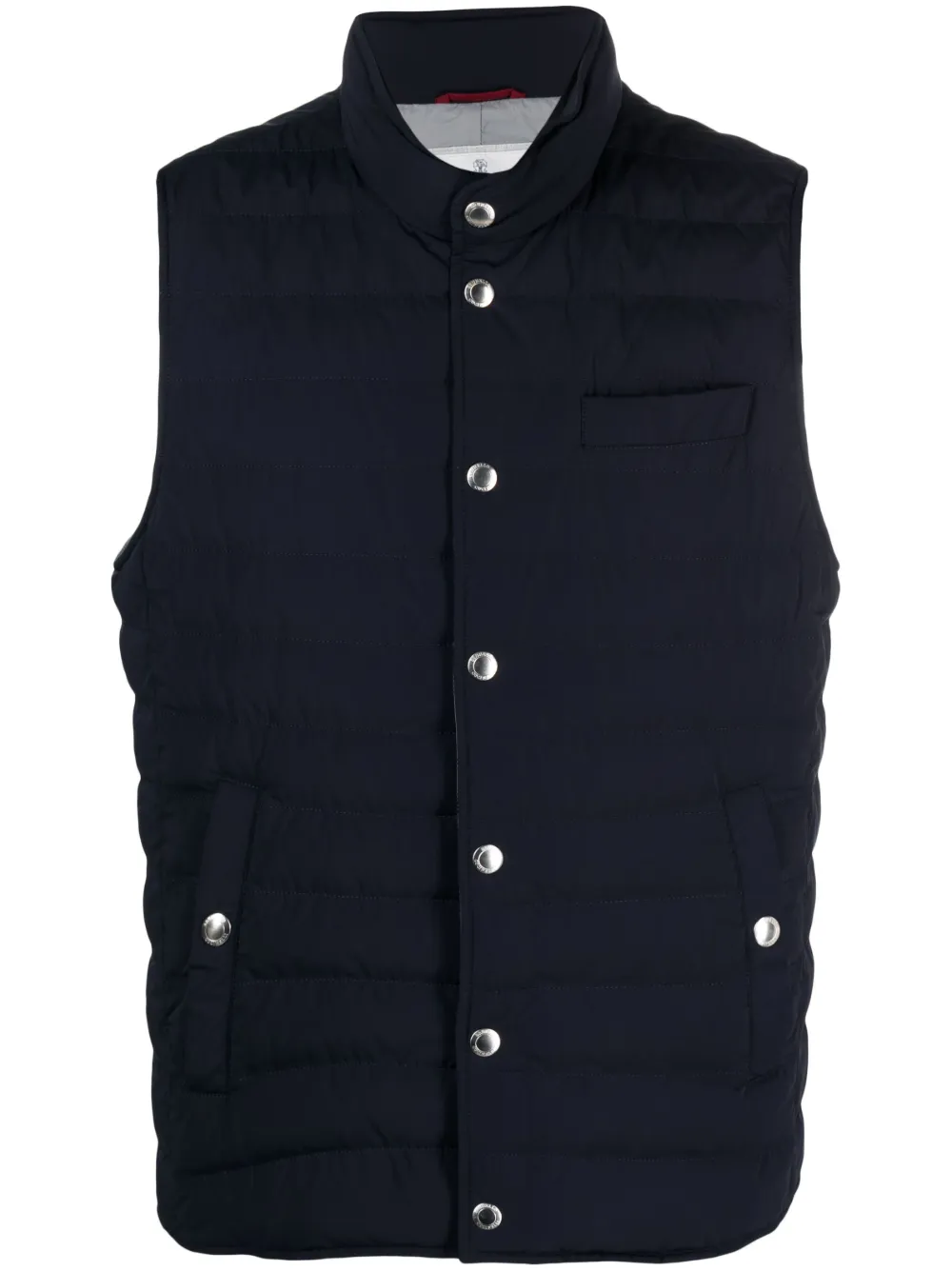 button-up padded gilet