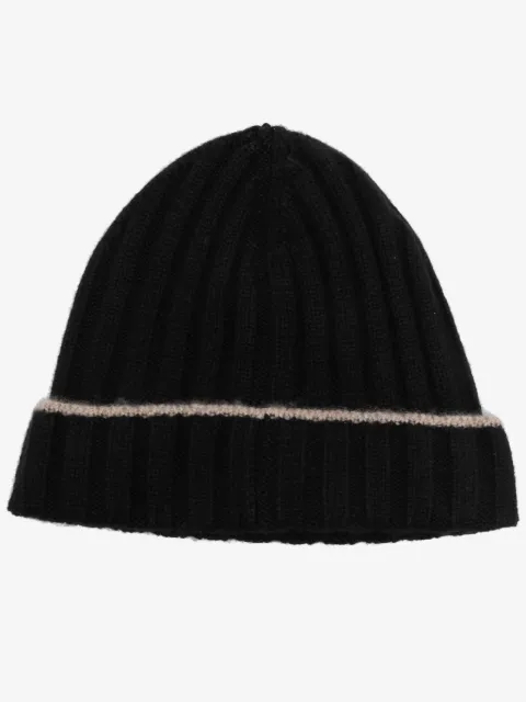 Brunello Cucinelli gorro de cachemira tejido de canalé