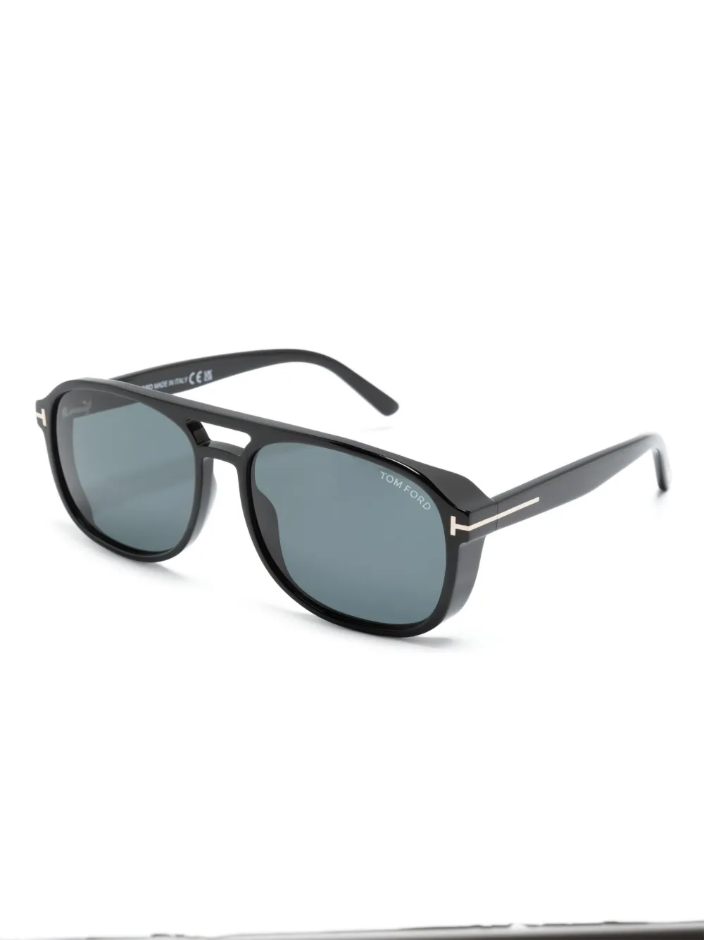 TOM FORD Eyewear Rosco zonnebril met oversized montuur - Zwart