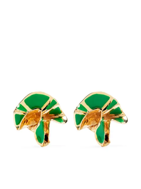 Sterling King Delphin flower earrings