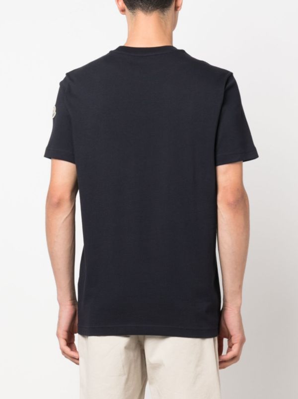 Moncler logo-patch Cotton T-shirt - Farfetch